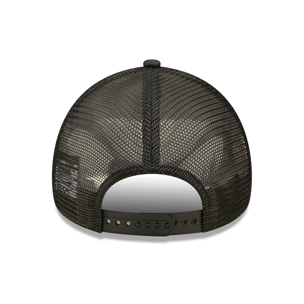 New Era 9FORTY A-Frame Chicago Bulls Trucker Cap - NBA Tonal Black - Schwarz - Image 4