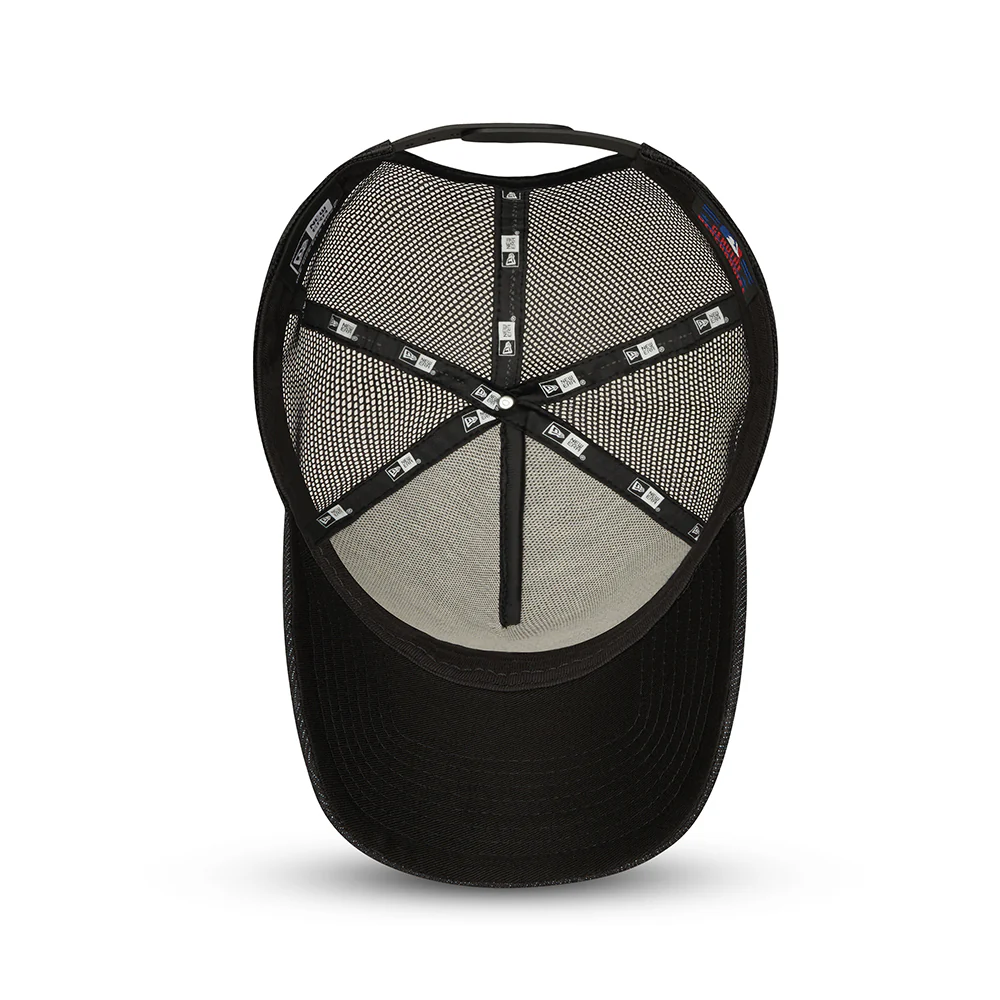 New Era 9FORTY A-Frame L.A. Dodgers Trucker Cap - MLB Black On Black - Schwarz - Image 5
