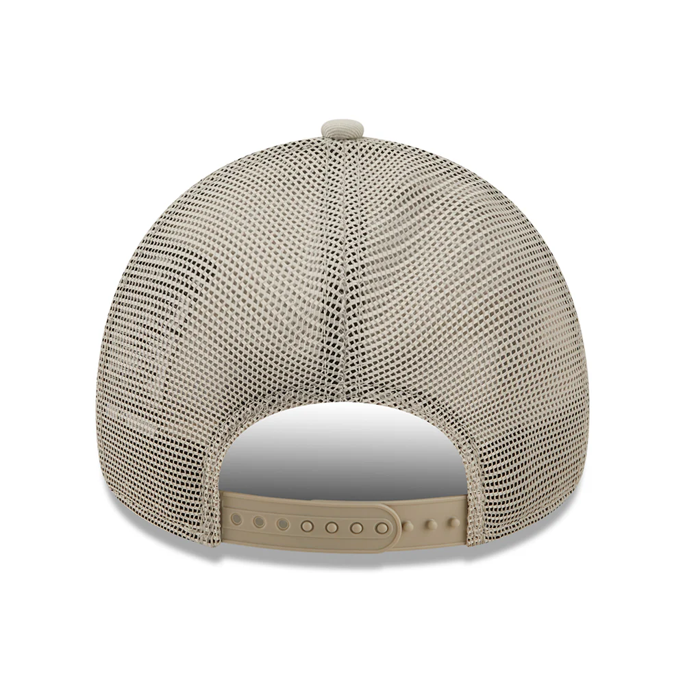 New Era 9FORTY A-Frame L.A. Dodgers Trucker Cap - MLB League Essential II - Steingrau-Orange - Image 4