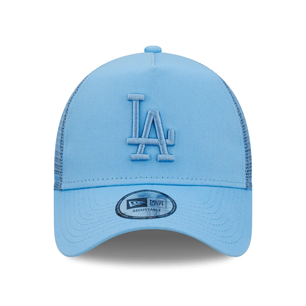New Era 9FORTY A-Frame L.A. Dodgers Trucker Cap - MLB Tonal Mesh - Himmelblau - Image 2