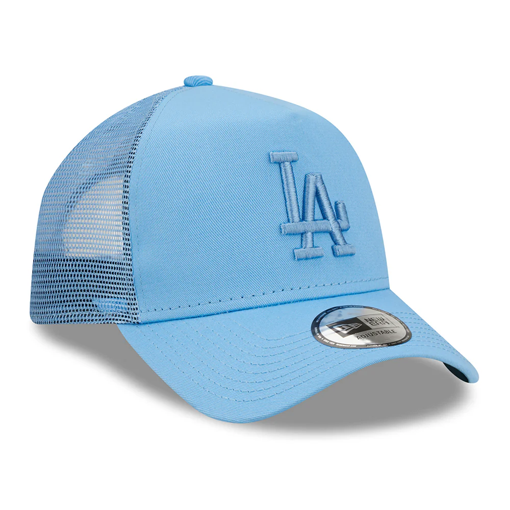 New Era 9FORTY A-Frame L.A. Dodgers Trucker Cap - MLB Tonal Mesh - Himmelblau - Image 3