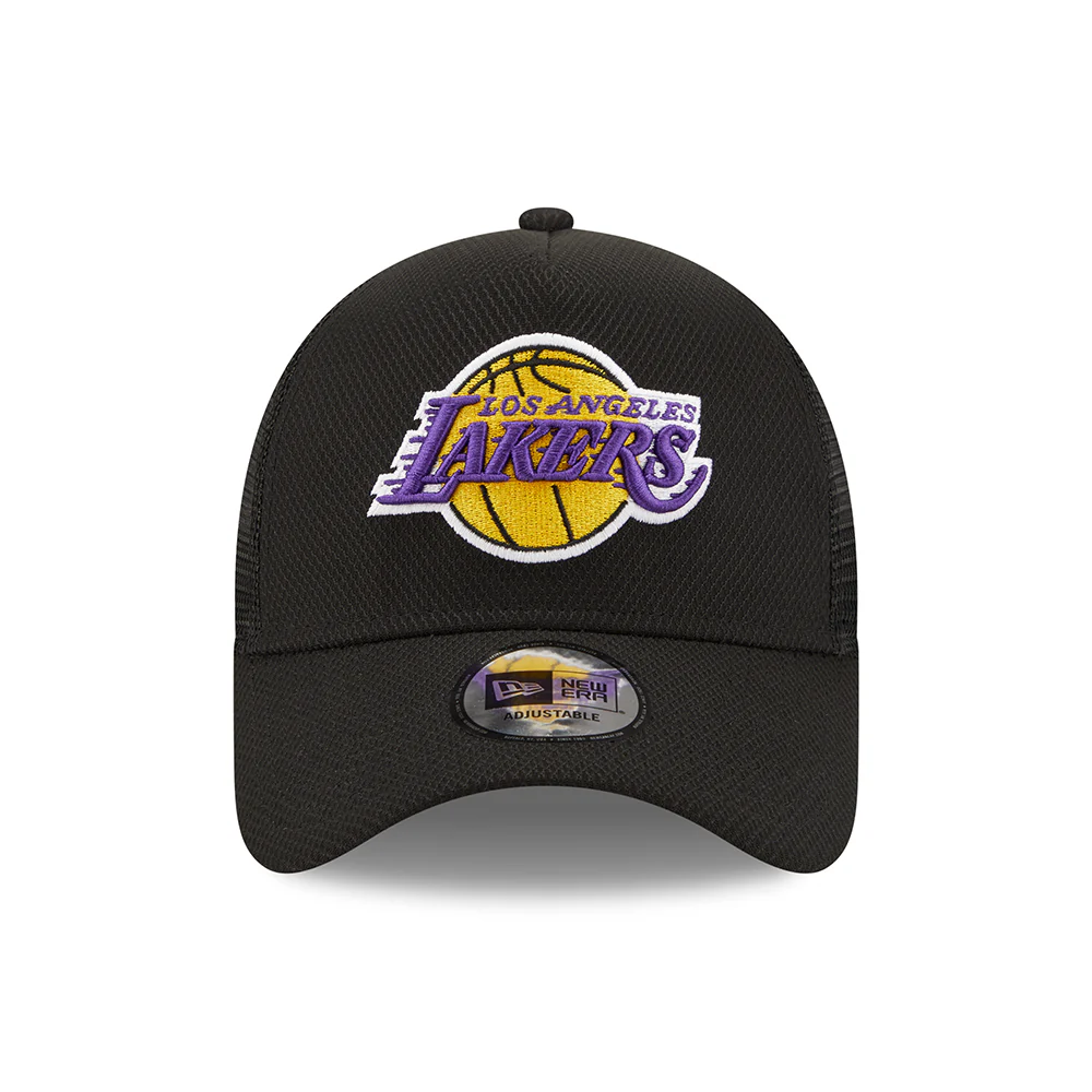 New Era 9FORTY A-Frame L.A. Lakers Trucker Cap - NBA Black Base - Schwarz - Image 2