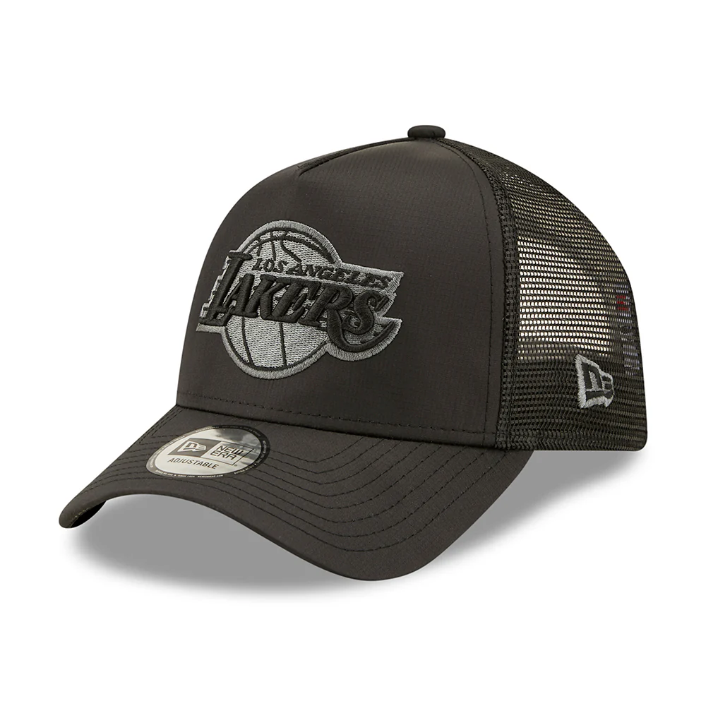 New Era 9FORTY A-Frame L.A. Lakers Trucker Cap - NBA Tonal Black - Schwarz