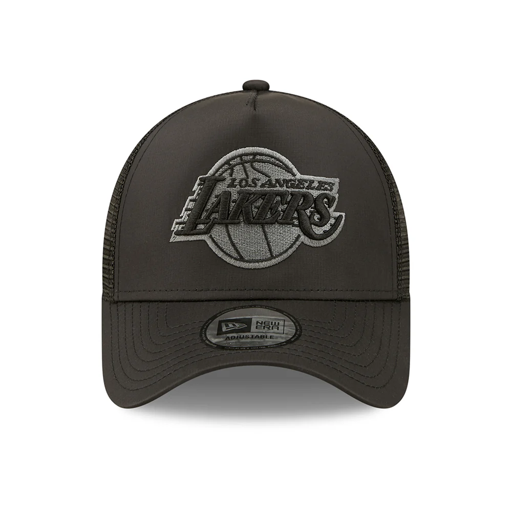 New Era 9FORTY A-Frame L.A. Lakers Trucker Cap - NBA Tonal Black - Schwarz - Image 2