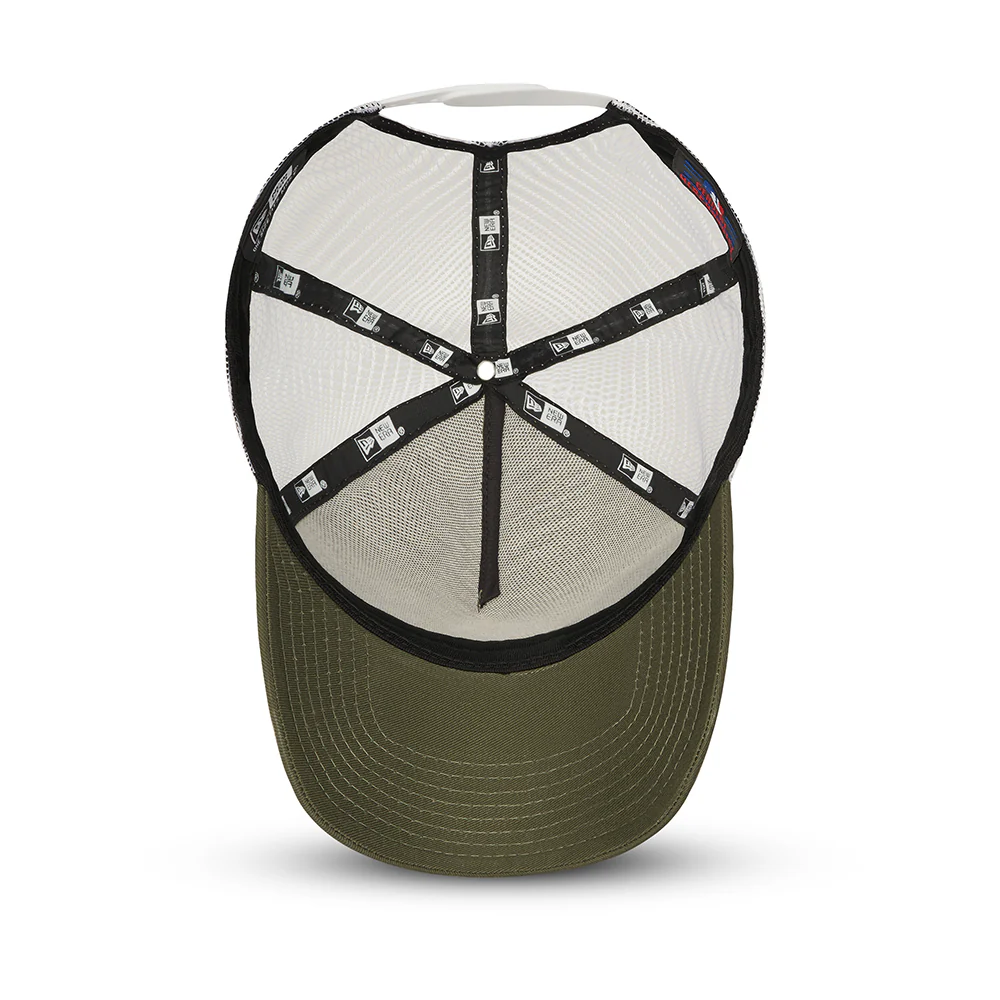 New Era A-Frame New York Yankees Trucker Cap - MLB League Essential II - Olivgrün-Weiß - Image 5