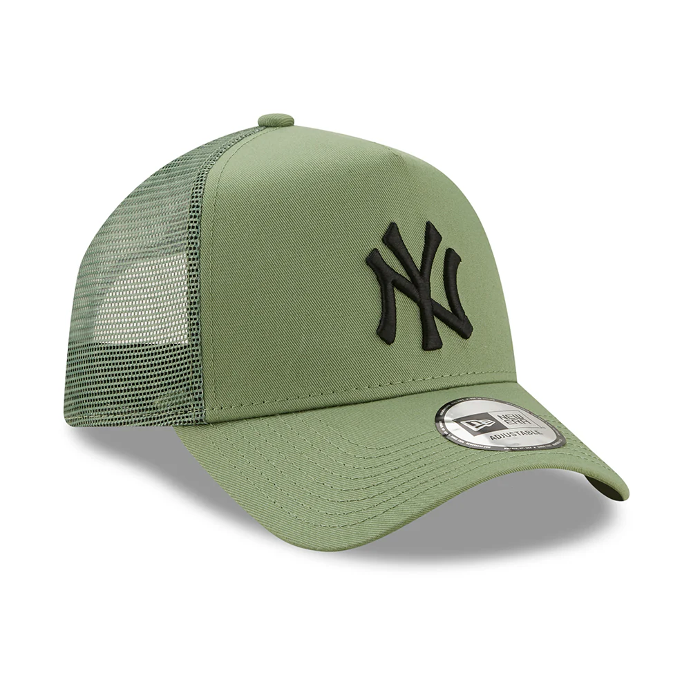 New Era 9FORTY A-Frame New York Yankees Trucker Cap - MLB League Essential - Jadegrün-Schwarz - Image 3