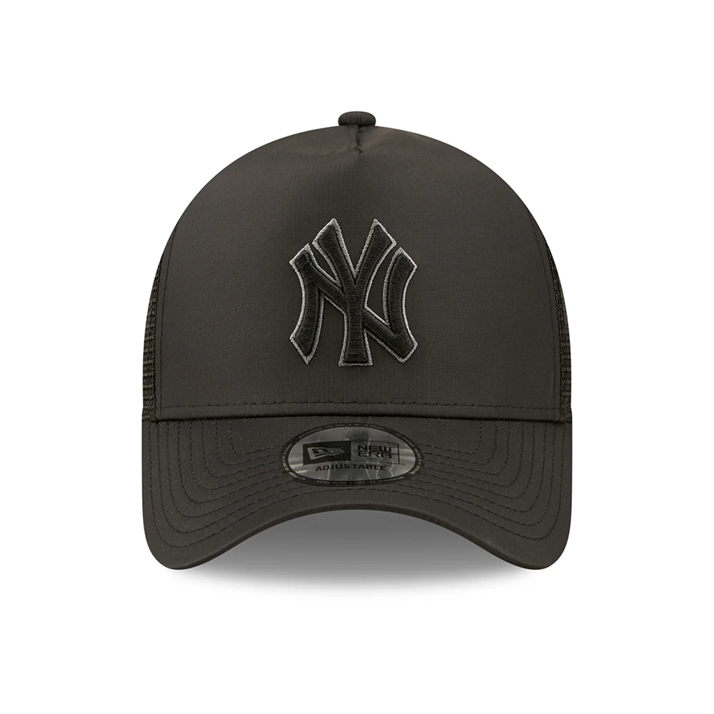 New Era 9FORTY A-Frame New York Yankees Trucker Cap - MLB Tonal Black - Schwarz - Image 2