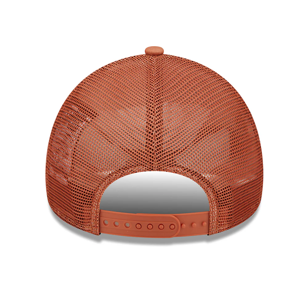 New Era 9FORTY A-Frame New York Yankees Trucker Cap - MLB Tonal Mesh - Rostrot - Image 4