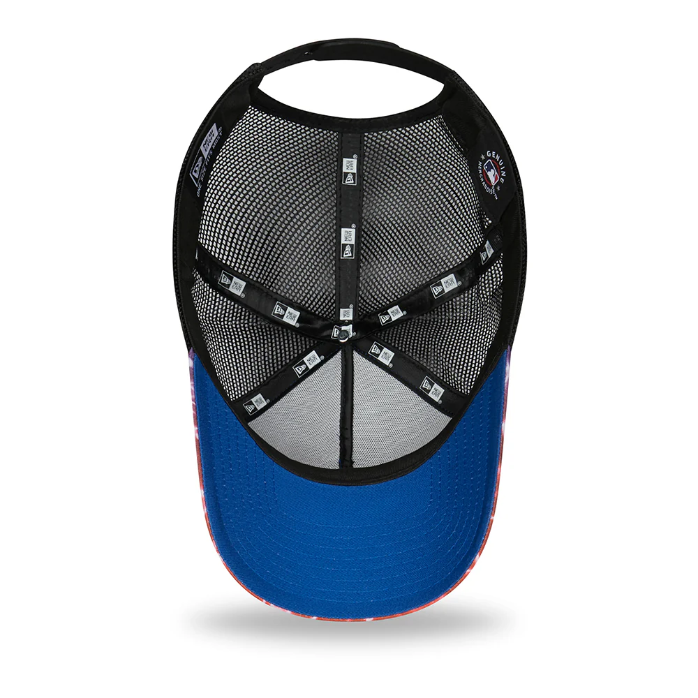 New Era 9FORTY A-Frame New York Yankees Trucker Cap - Summer City - Lila-Schwarz - Image 4