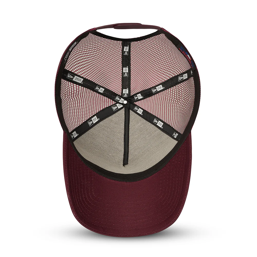 New Era 9FORTY A-Frame Trucker Cap - Heritage Patch - Kastanienbraun - Image 5