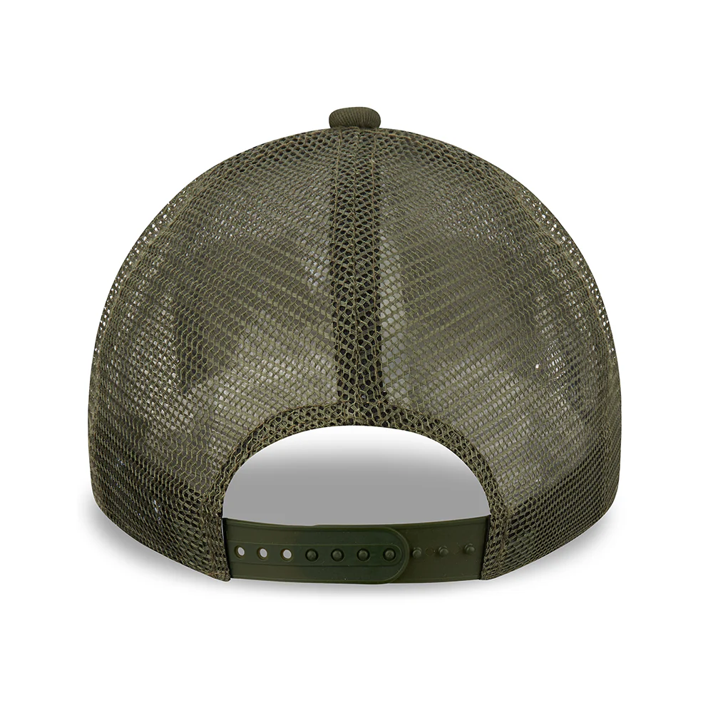 New Era 9FORTY A-Frame Trucker Cap - Heritage Patch - Olivgrün - Image 4