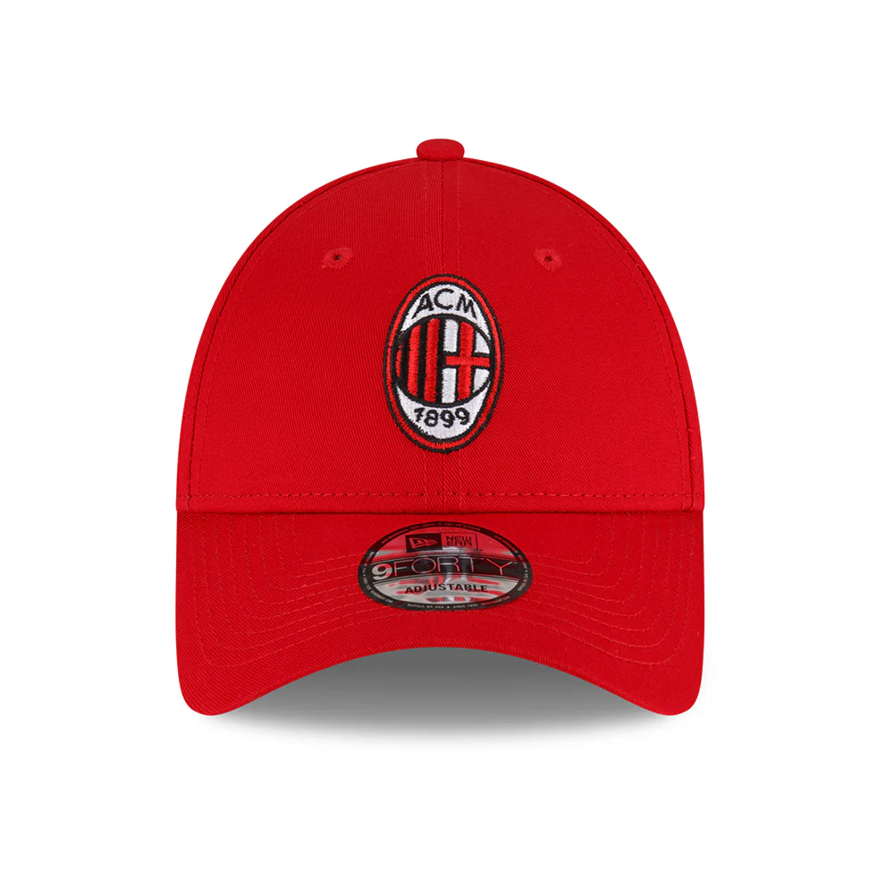 New Era 9FORTY AC Milan Baseball Cap - Core - Scharlachrot - Image 2