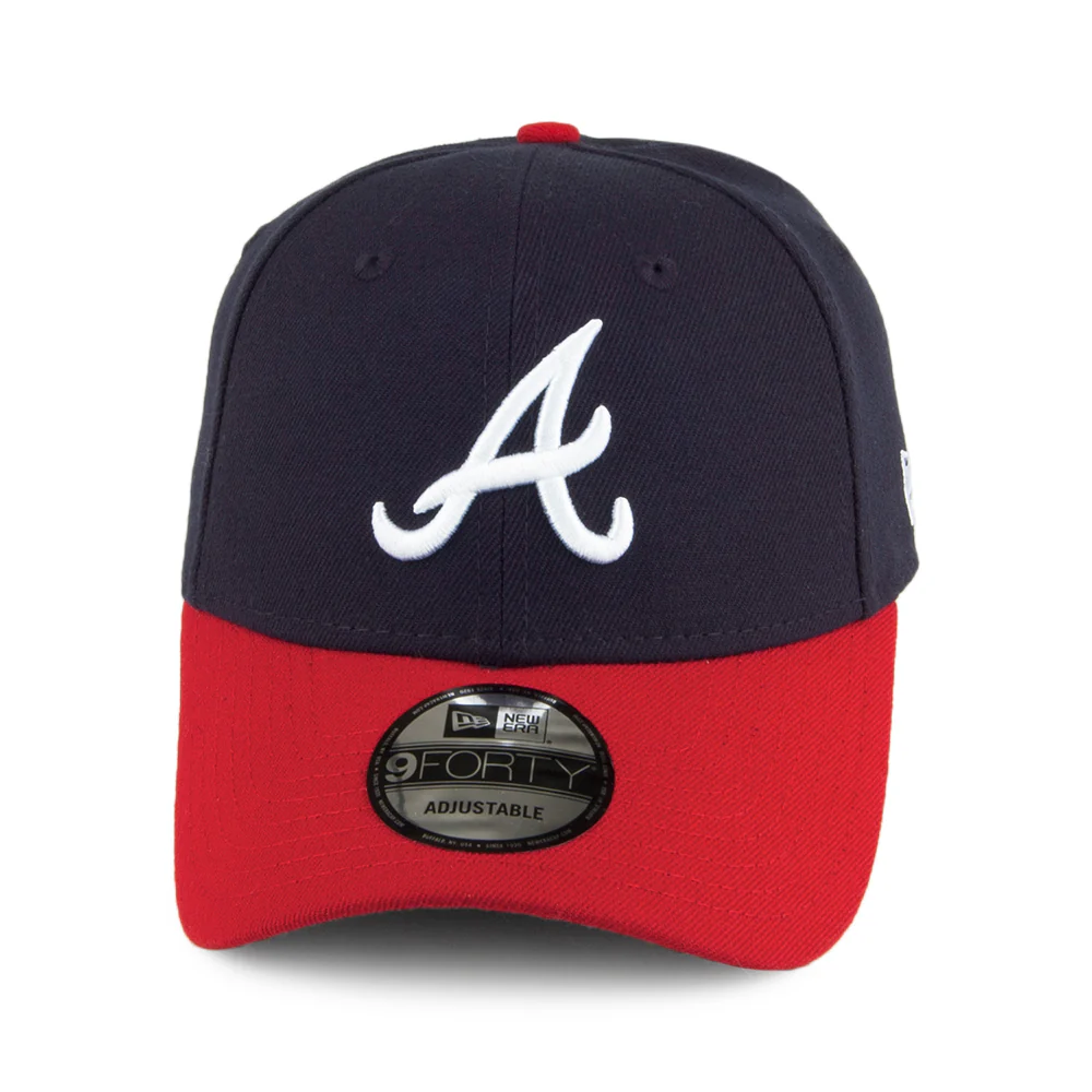 New Era 9FORTY Atlanta Braves Baseball Cap - League - Marineblau-Rot - Image 2