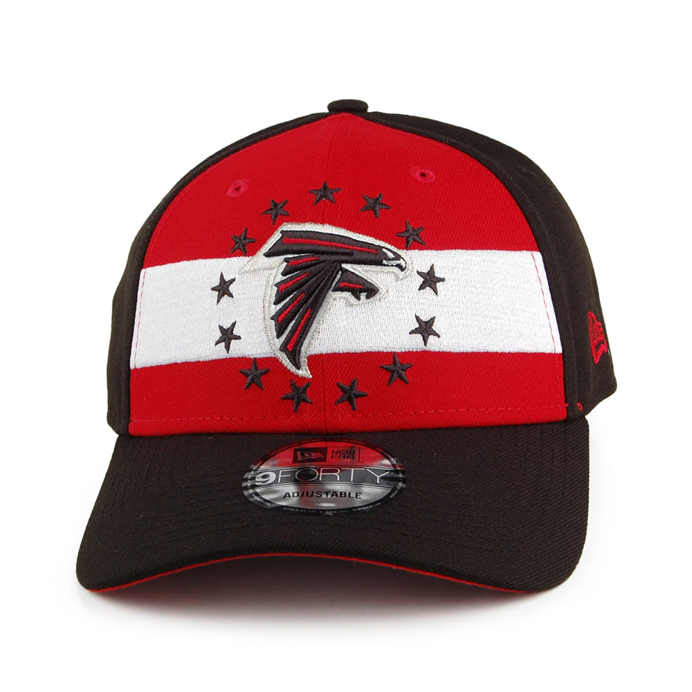 New Era 9FORTY Atlanta Falcons Baseball Cap - NFL Draft - Rot-Schwarz - Image 2
