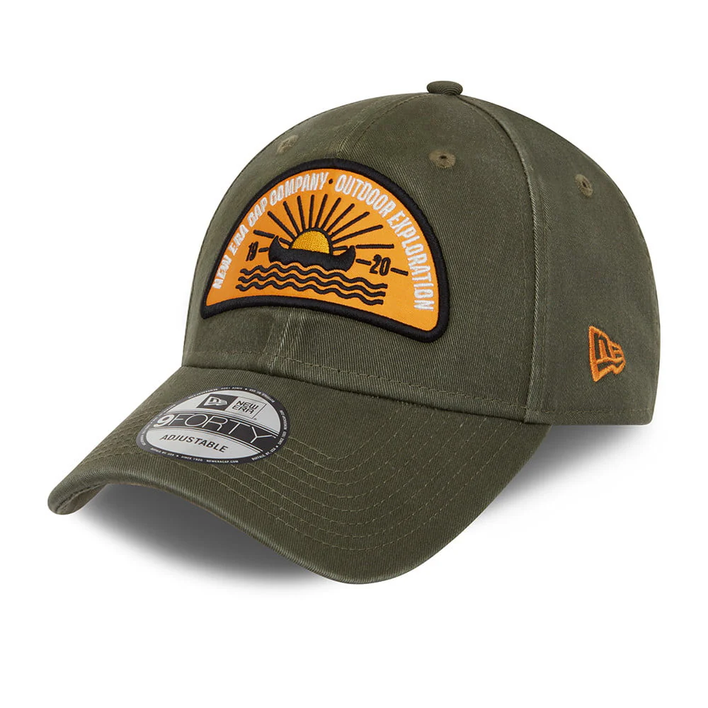 New Era 9FORTY Baseball Cap aus Baumwolle Camp Ratch - Olivgrün