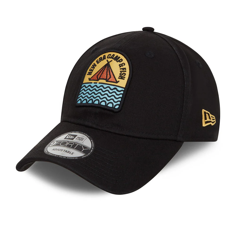 New Era 9FORTY Baseball Cap aus Baumwolle Camp Ratch - Schwarz