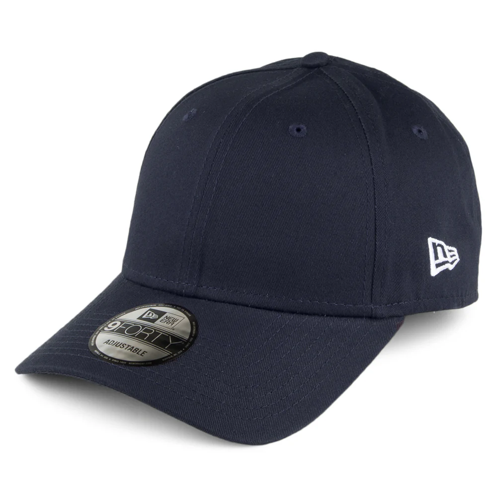 New Era 9FORTY Blank Baseball Cap - Flag Collection - Marineblau