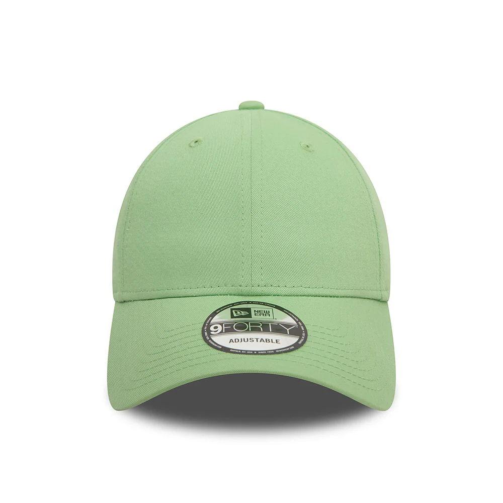 New Era 9FORTY Blank Baseball Cap aus Baumwolle - NE Essential - Helles Grün - Image 2