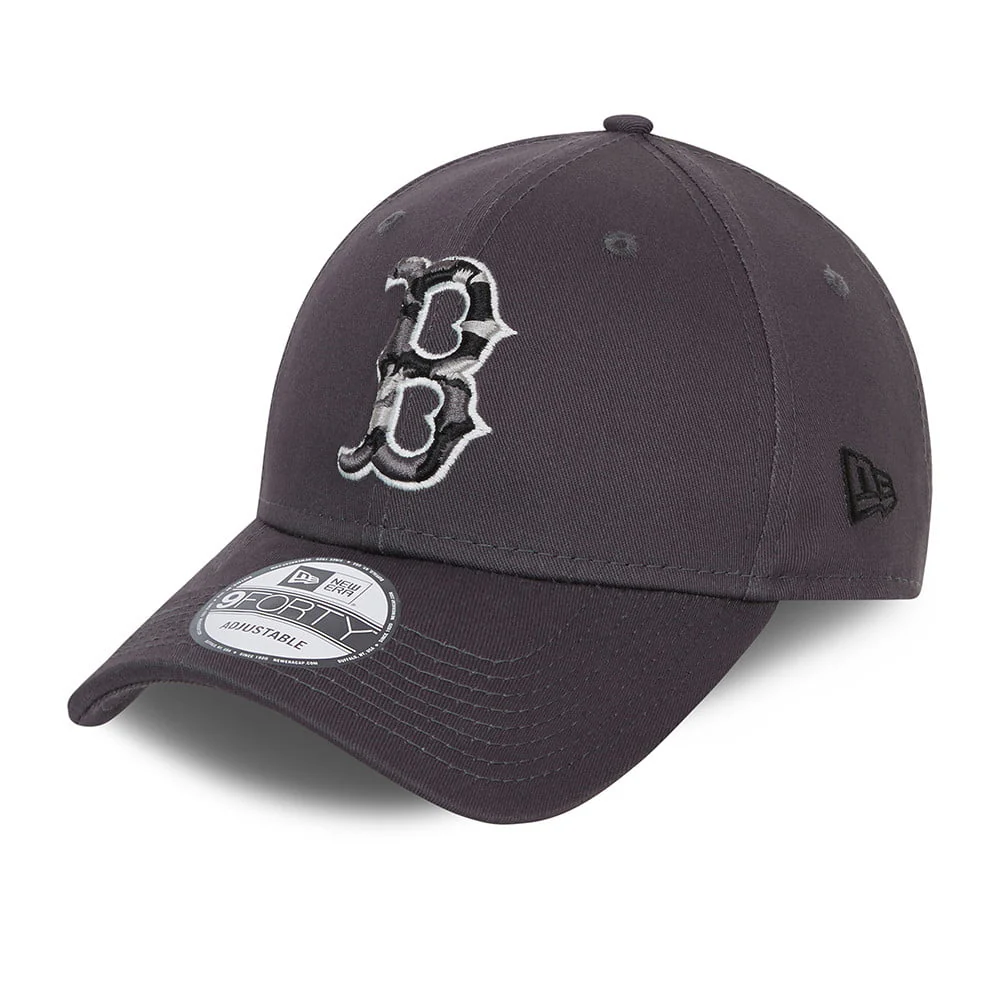 New Era 9FORTY Boston Red Sox Baseball Cap - MLB Infill - Graphitgrau