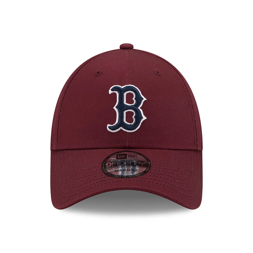 New Era 9FORTY Boston Red Sox Baseball Cap - MLB League Essential - Kastanienbraun-Marineblau - Image 2