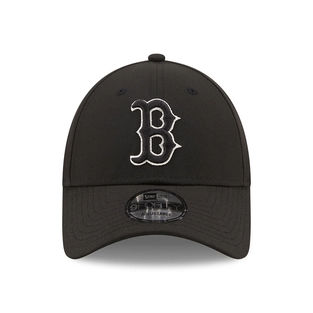 New Era 9FORTY Boston Red Sox Baseball Cap - MLB Metallic Outline - Schwarz-Silber - Image 2