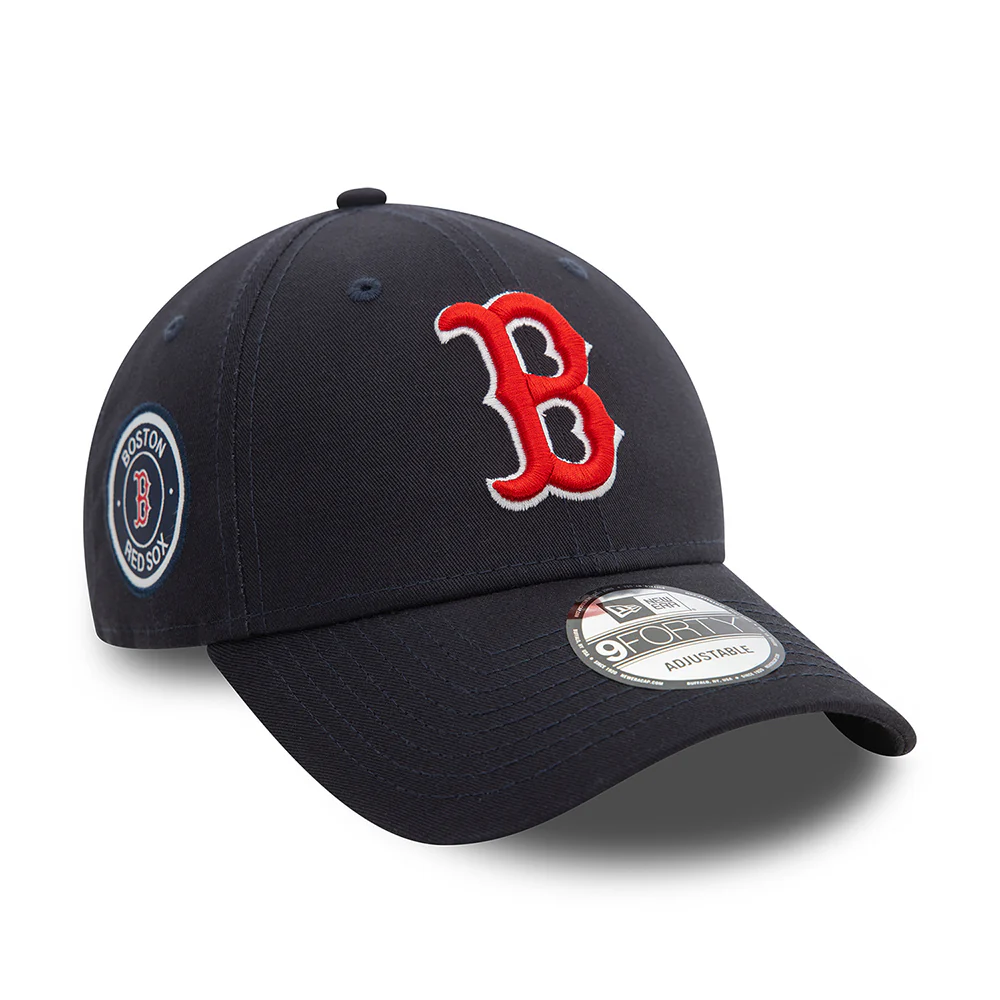 New Era 9FORTY Boston Red Sox Baseball Cap - MLB Side Patch - Marineblau - Image 3
