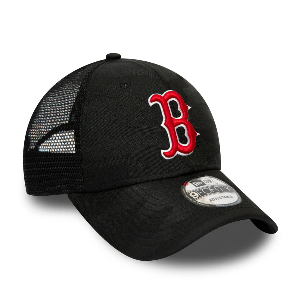 New Era 9FORTY Boston Red Sox Trucker Cap MLB Seasonal The League - Schwarz - Image 3