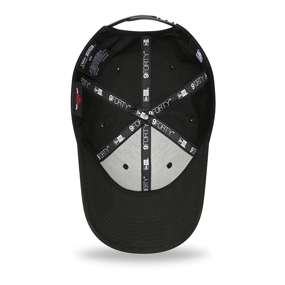 New Era 9FORTY Chicago Bulls Baseball Cap - NBA Monochrome - Schwarz - Image 4