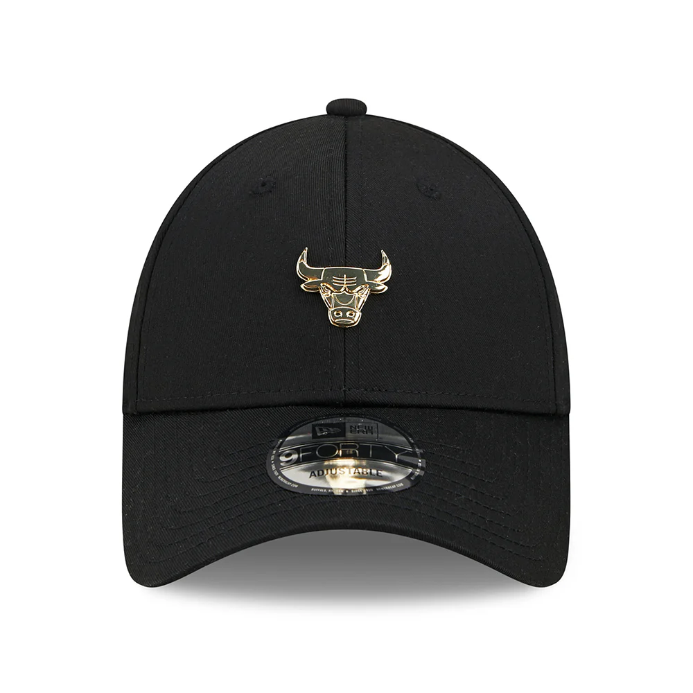 New Era 9FORTY Chicago Bulls Baseball Cap - NBA Pin - Schwarz - Image 2