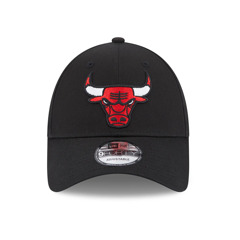 New Era 9FORTY Chicago Bulls Baseball Cap - NBA Team Side Patch - Schwarz - Image 2