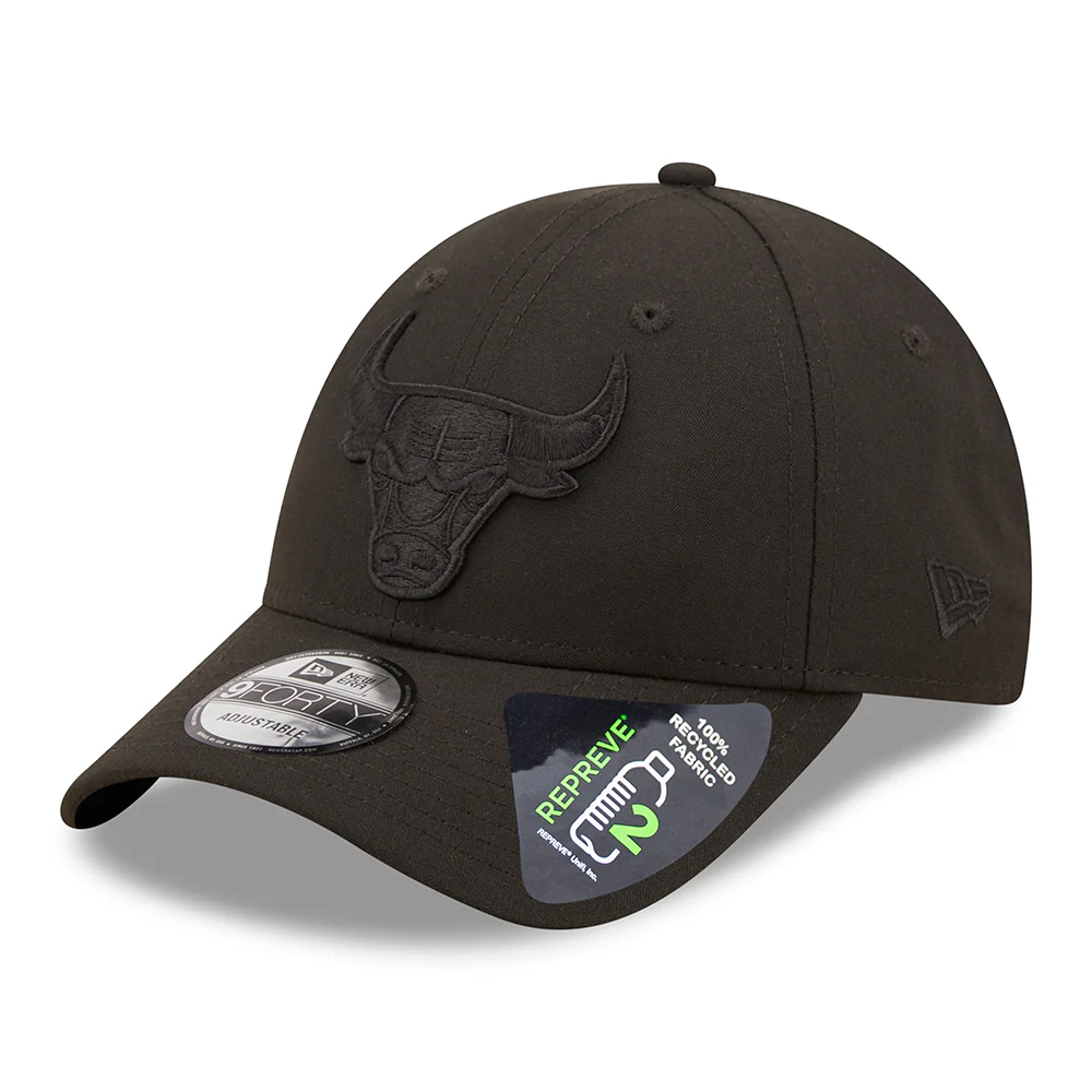 New Era 9FORTY Chicago Bulls Snapback Cap - NBA Tonal Repreve - Schwarz