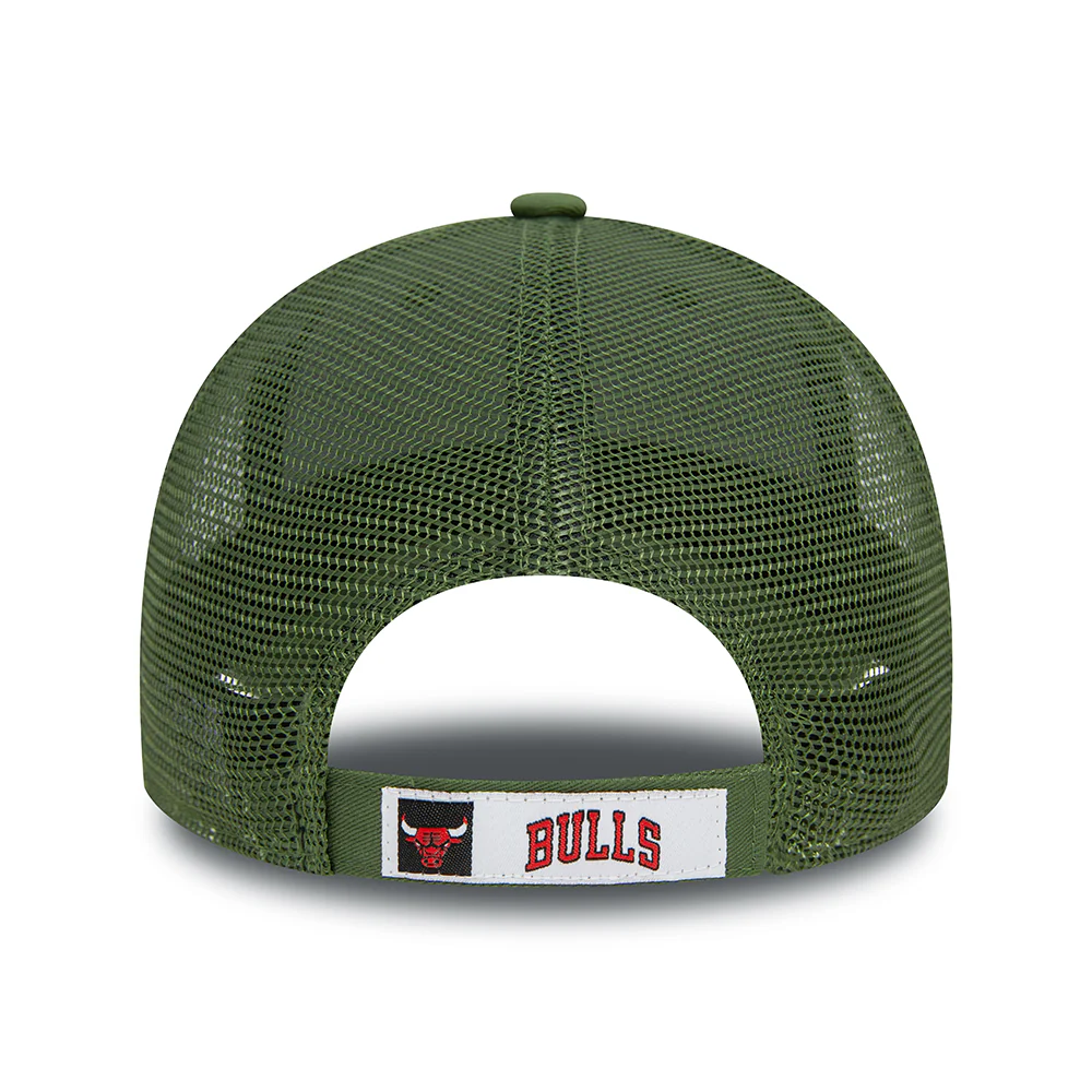 New Era 9FORTY Chicago Bulls Trucker Cap - NBA Seasonal - Olivgrün-Grün - Image 4