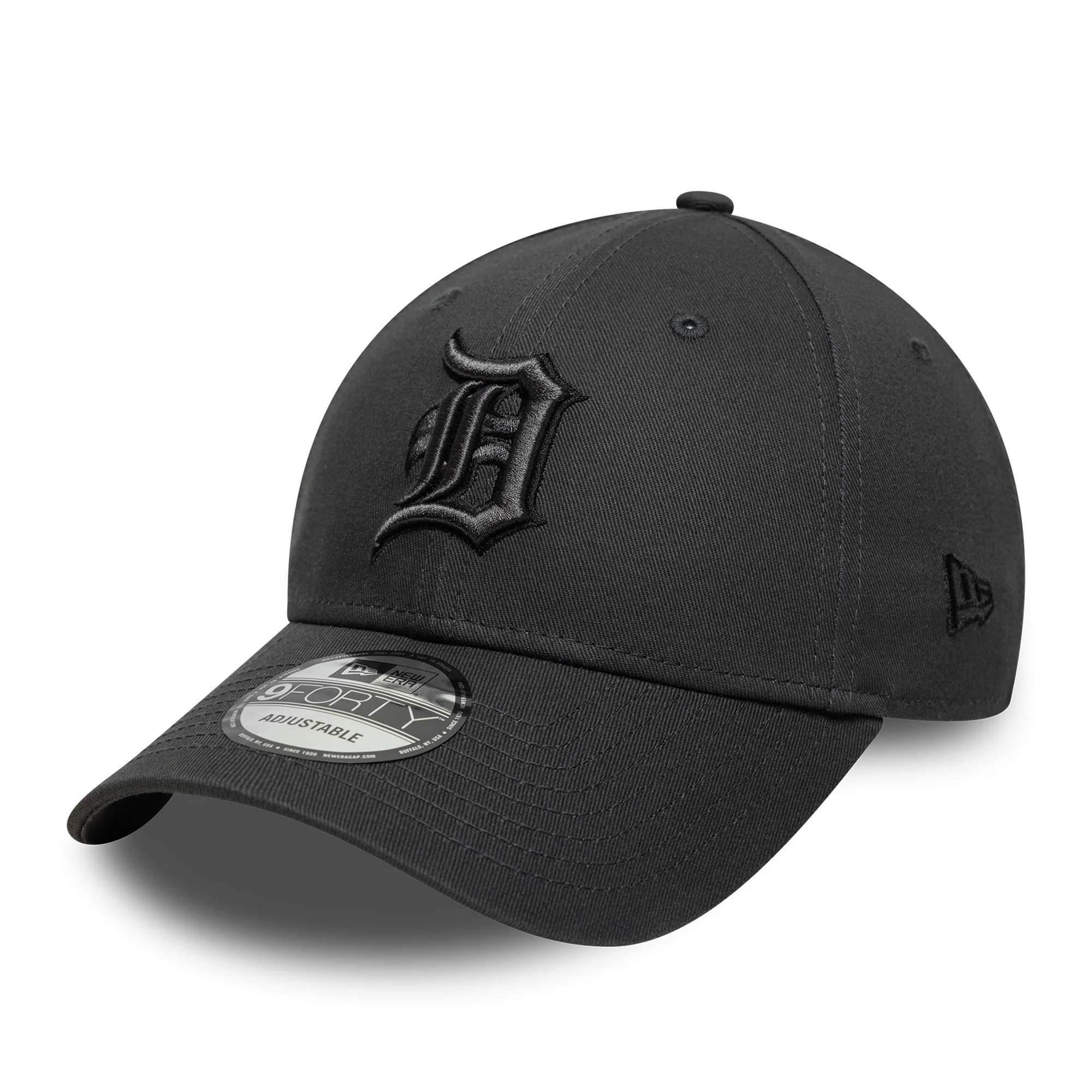 New Era 9FORTY Detroit Tigers Baseball Cap - MLB League Essential - Dunkelgrau-Schwarz