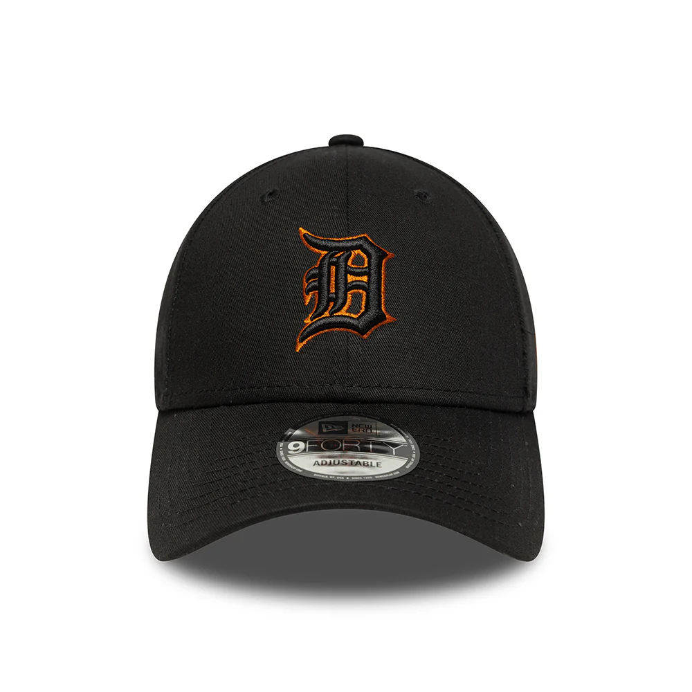 New Era 9FORTY Detroit Tigers Baseball Cap - MLB Team Outline - Schwarz-Toffee - Image 2