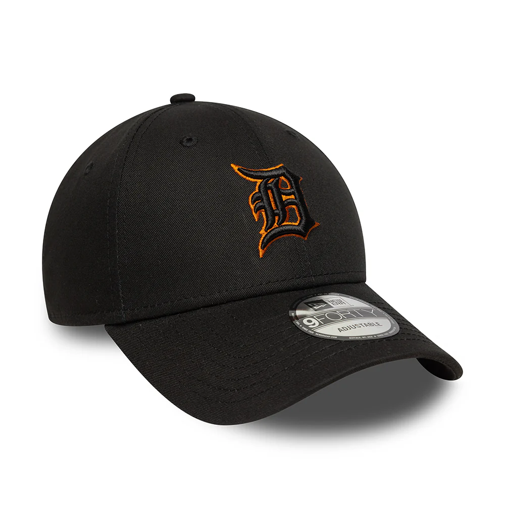 New Era 9FORTY Detroit Tigers Baseball Cap - MLB Team Outline - Schwarz-Toffee - Image 3