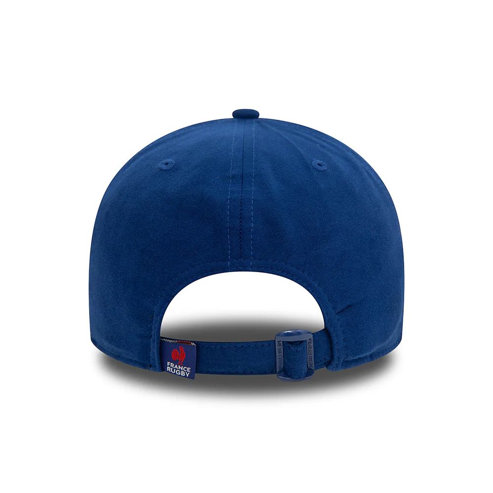 New Era 9FORTY Federation of Rugby Baseball Cap - Faux Suede - Königsblau - Image 4