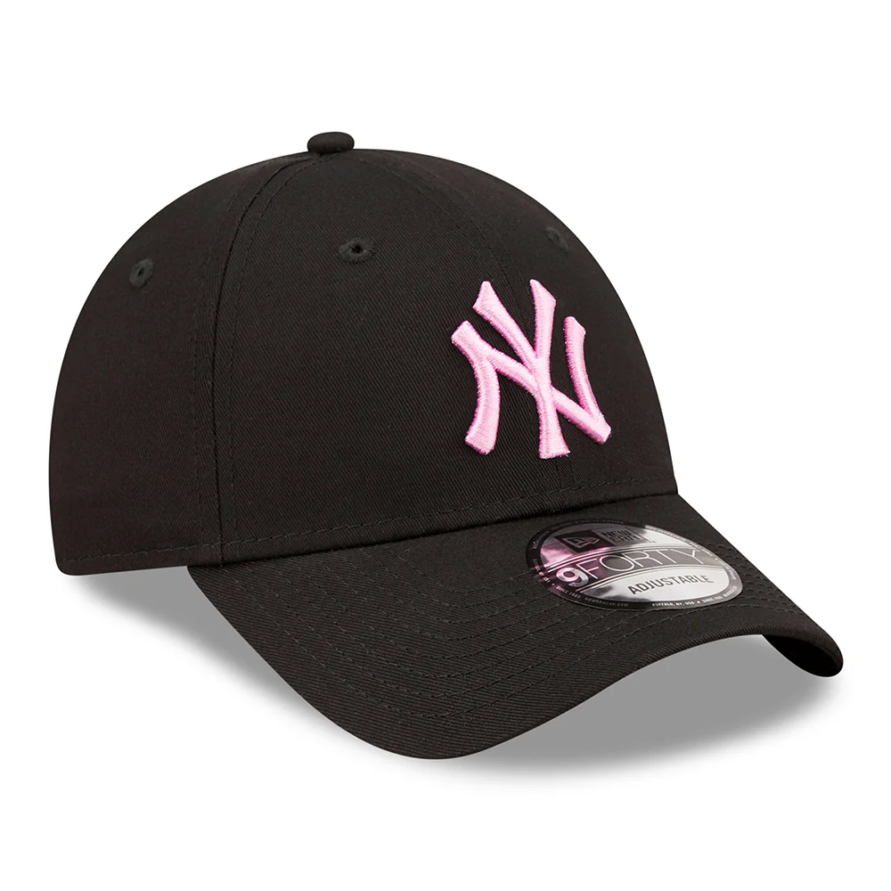 New Era 9FORTY New York Yankees Baseball Cap - MLB League Essential II - Schwarz-Hellrosa - Image 3