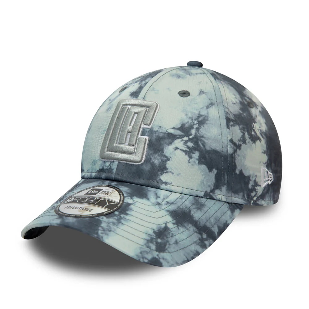 New Era 9FORTY L.A. Clippers Baseball Cap - NBA Poly Print - Grau