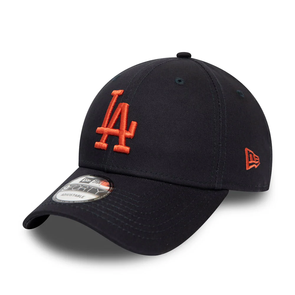 New Era 9FORTY L.A. Dodgers Baseball Cap - League Essential - Marineblau-Orange