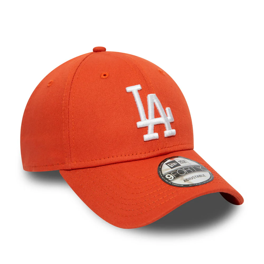 New Era 9FORTY L.A. Dodgers Baseball Cap - League Essential - Orange - Image 3