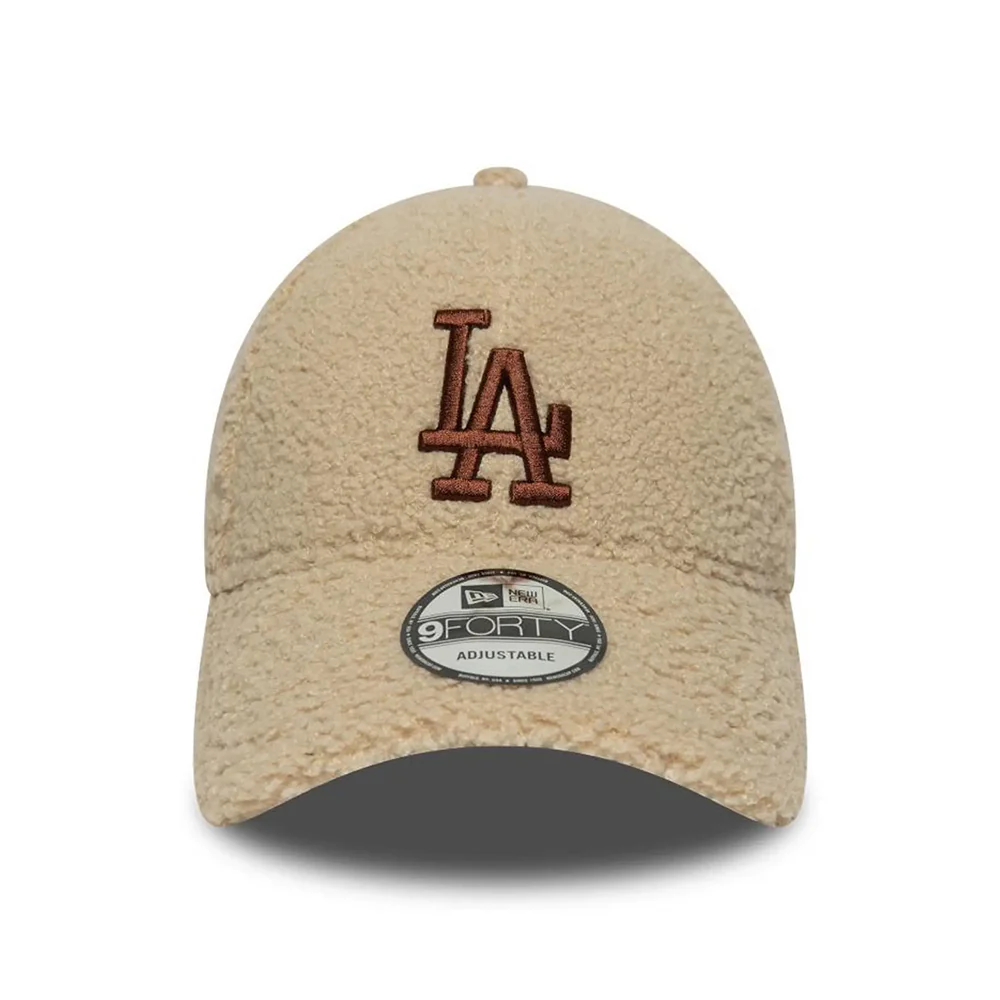 New Era 9FORTY L.A. Dodgers Baseball Cap - MLB Borg - Beige-Braun - Image 2