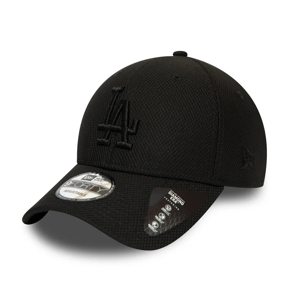 New Era 9FORTY L.A. Dodgers Baseball Cap - MLB Diamond Era Essential - Schwarz