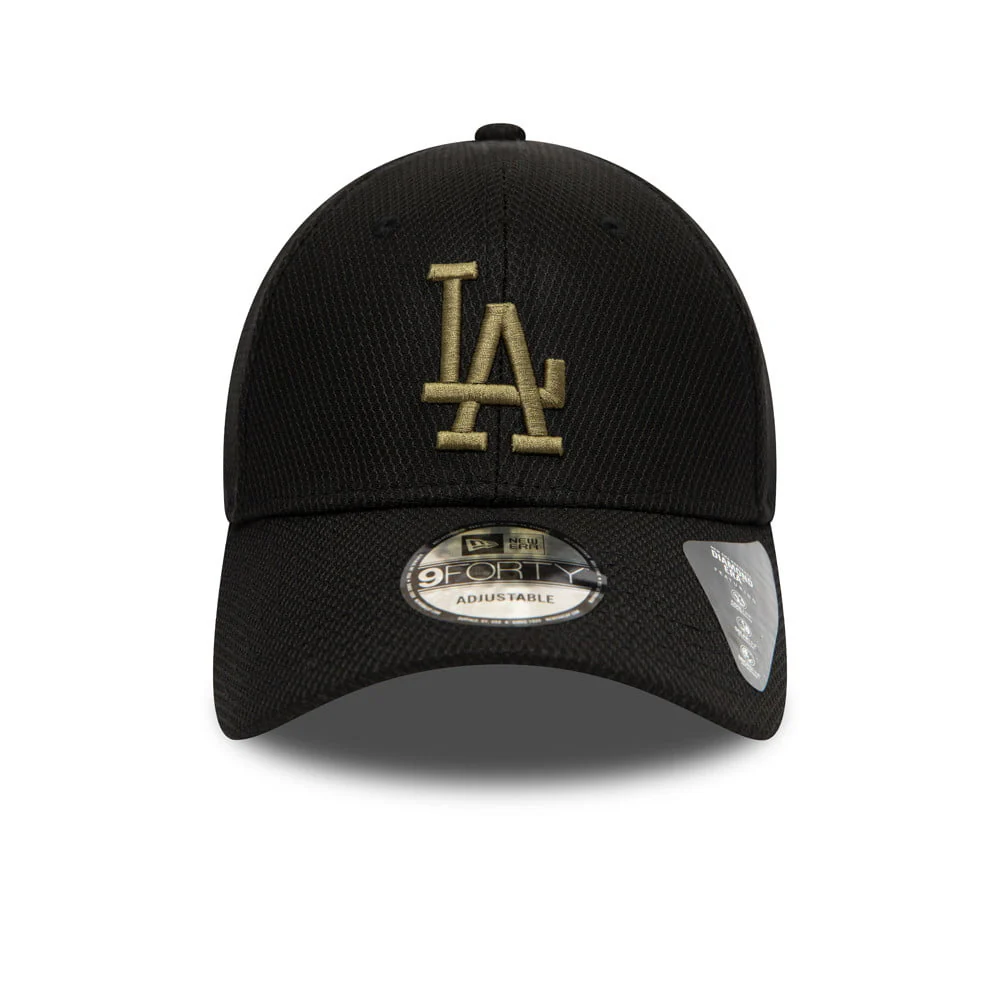 New Era 9FORTY L.A. Dodgers Baseball Cap - MLB Diamond Era - Schwarz-Olivgrün - Image 2