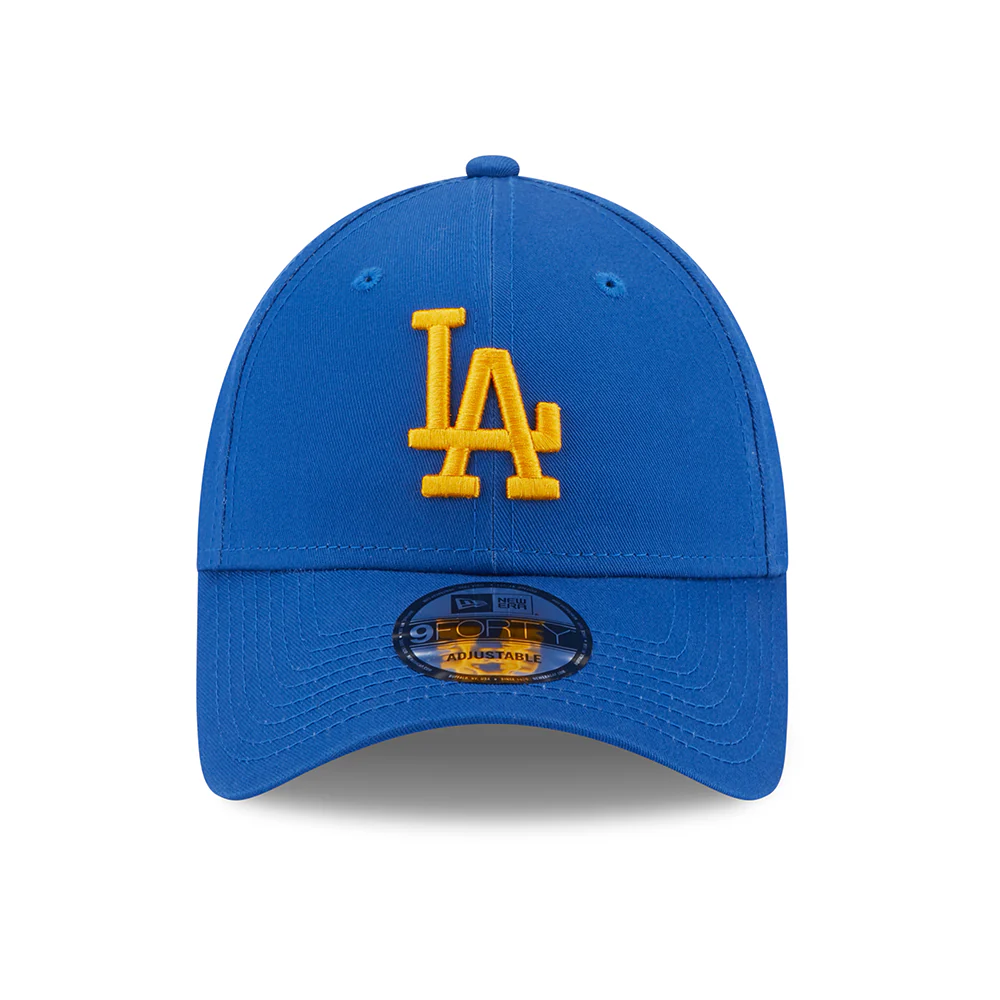 New Era 9FORTY L.A. Dodgers Baseball Cap - MLB League Essential - Azurblau-Gelb - Image 2