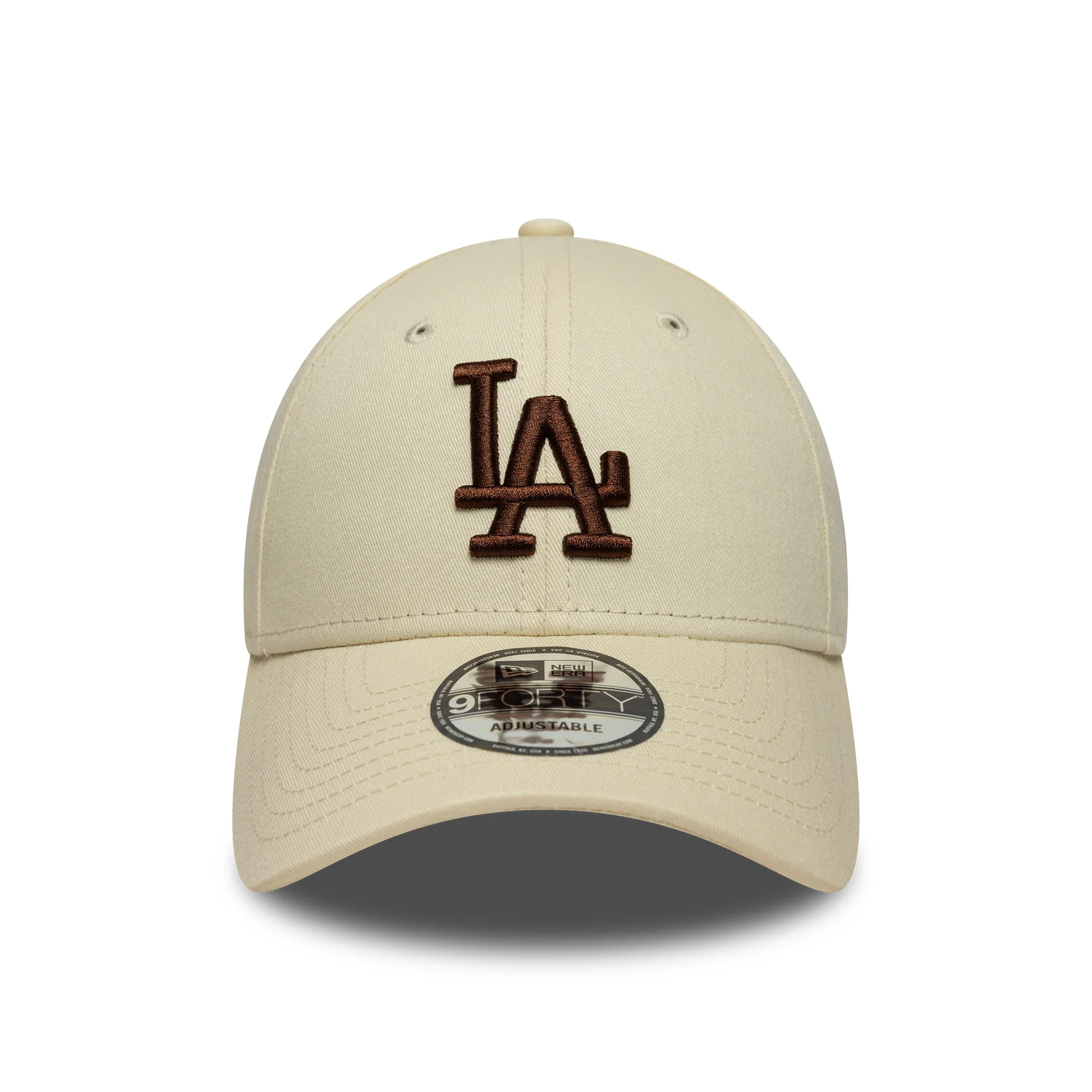 New Era 9FORTY L.A. Dodgers Baseball Cap - MLB League Essential - Cremefarben-Schokolade - Image 2
