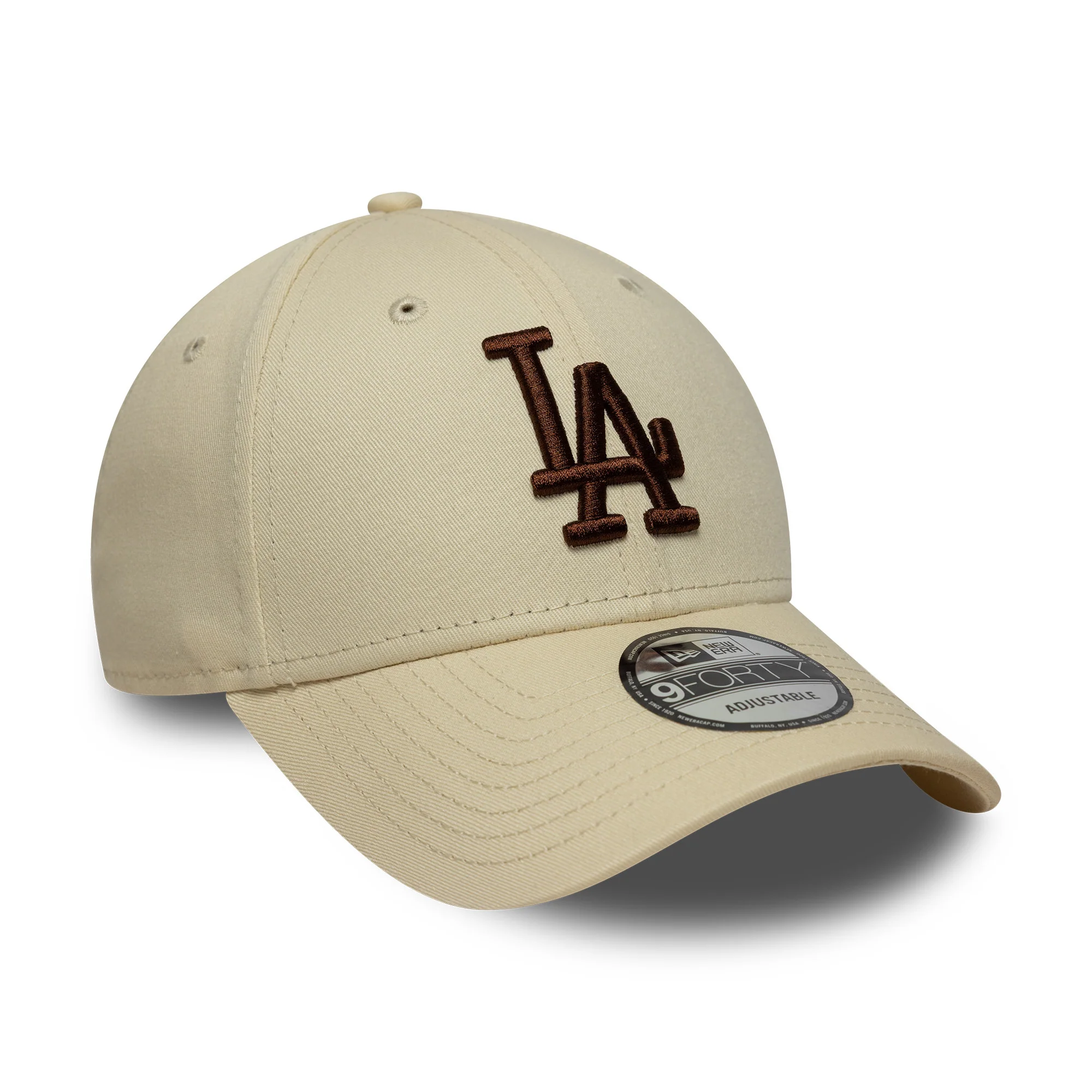 New Era 9FORTY L.A. Dodgers Baseball Cap - MLB League Essential - Cremefarben-Schokolade - Image 3