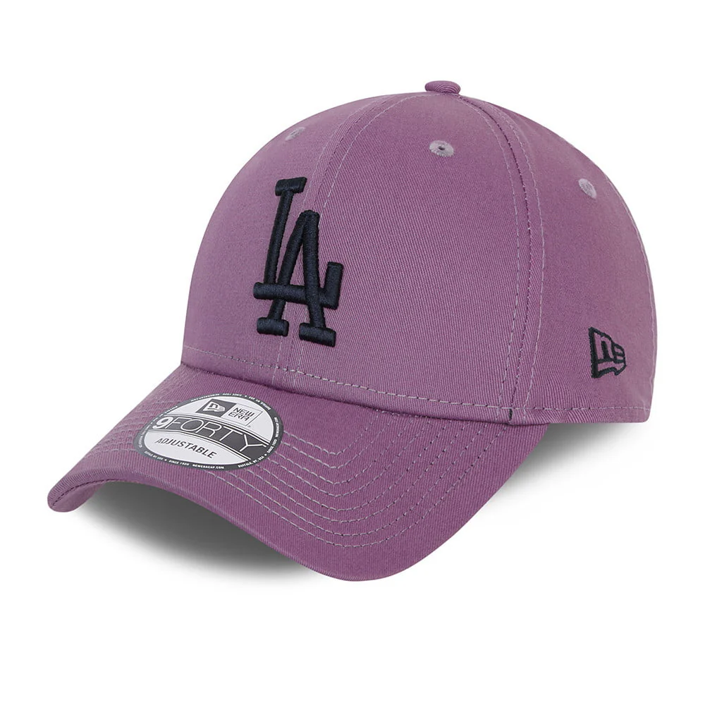 New Era 9FORTY L.A. Dodgers Baseball Cap - MLB League Essential - Lila-Marineblau
