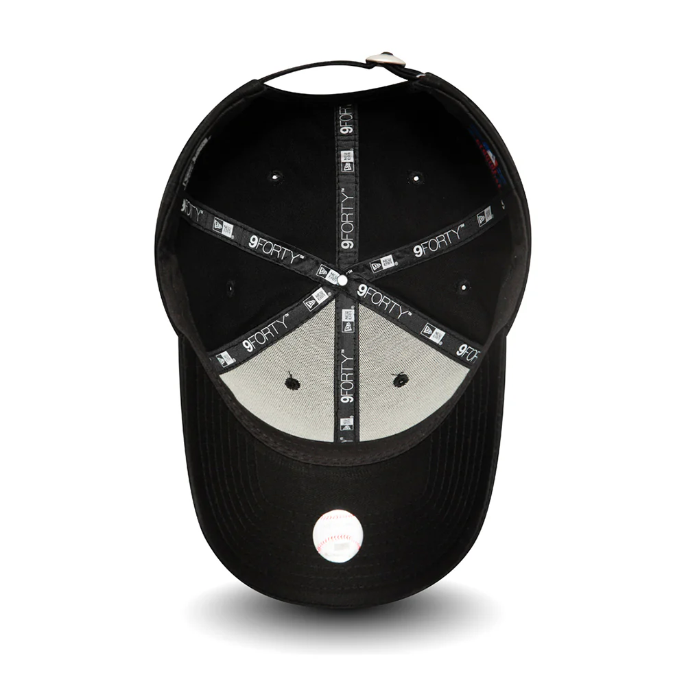 New Era 9FORTY L.A. Dodgers Baseball Cap - MLB League Essential - Schwarz auf Schwarz - Image 3