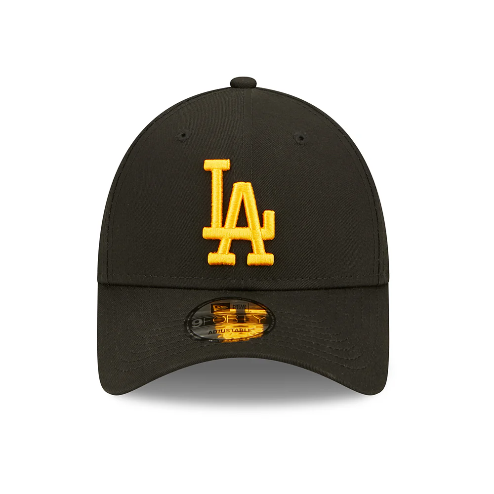 New Era 9FORTY L.A. Dodgers Baseball Cap - MLB League Essential - Schwarz-Gold - Image 2