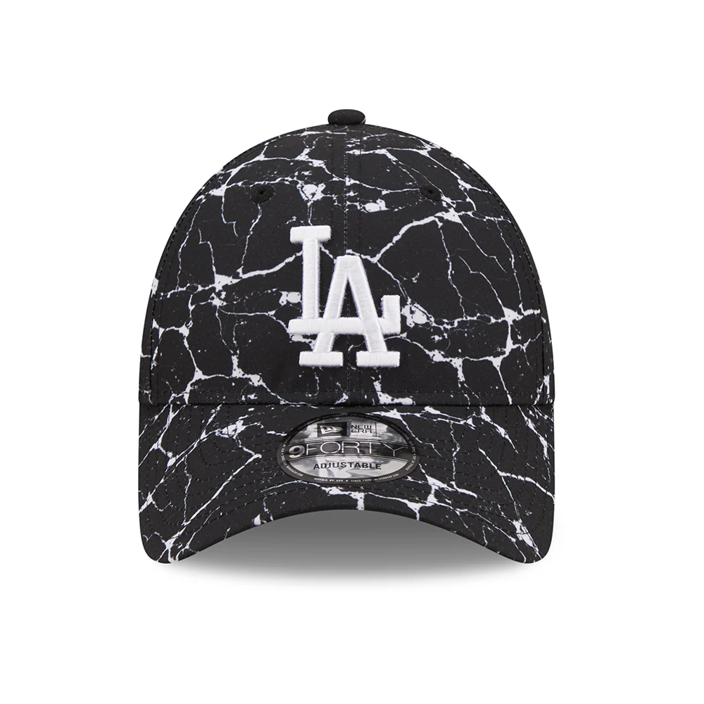 New Era 9FORTY L.A. Dodgers Baseball Cap - MLB Marble - Schwarz - Image 2